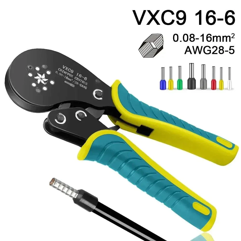 16 6 Tubular Terminal Crimping Tools Precision Electrical Clamps Set