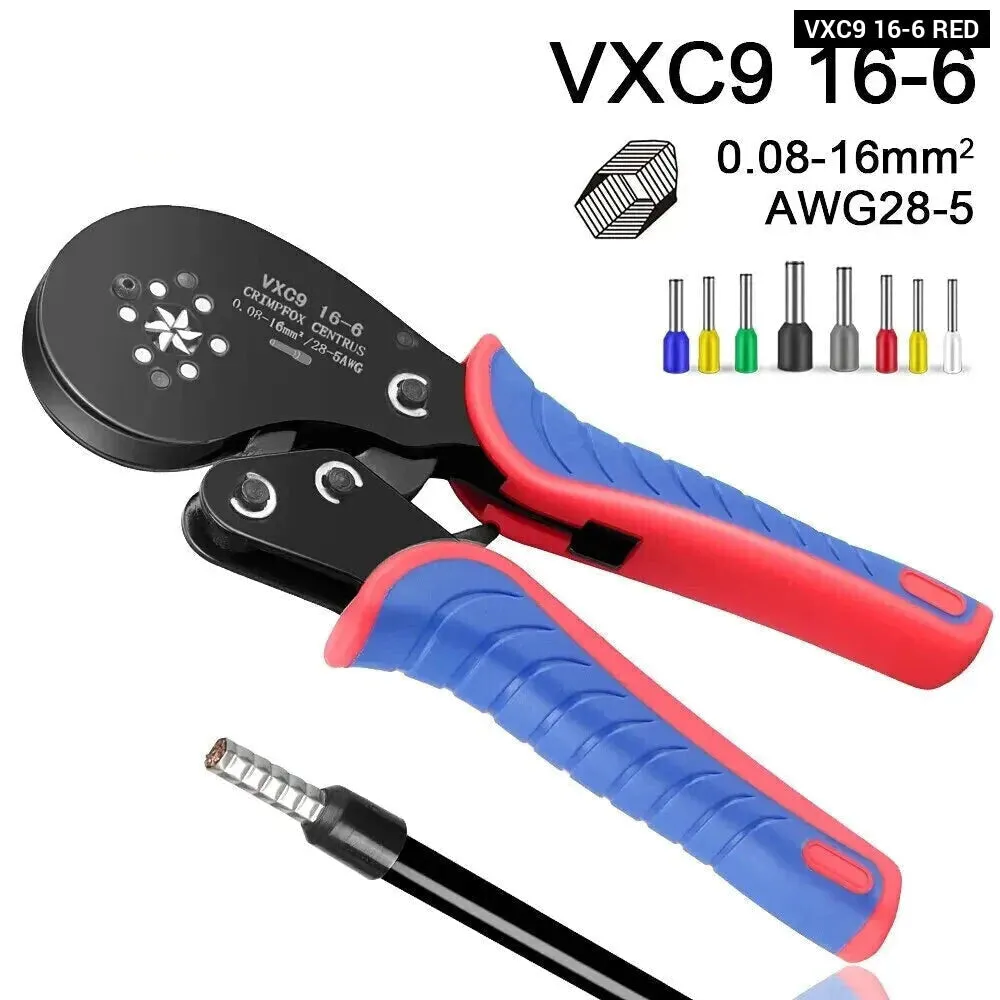 16 6 Tubular Terminal Crimping Tools Precision Electrical Clamps Set