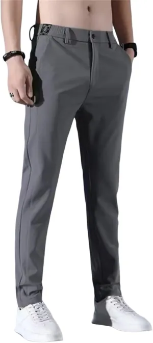 2025 Summer Men's Casual Pants Loose Straight Leg Business Pants