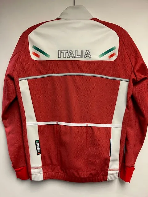 Acqua Windproof Mens Cycling Jacket Red by Santini