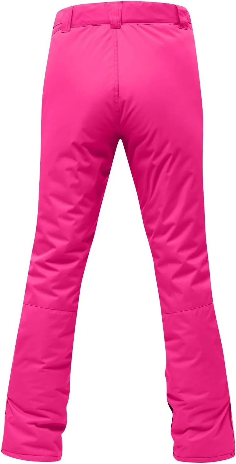 Adult's Waterproof Snow Ski Pants Warm Thickened Windproof Snowboard Pants Unisex Snow Insulated Ski Bib Pants