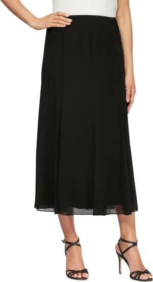 Alex Evenings Women's Midi Length Formal Skirt (Reg and Petite)
