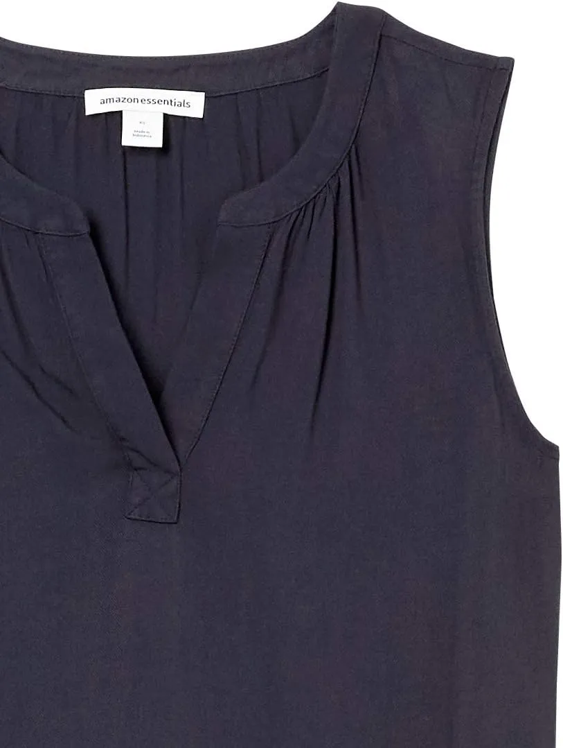 Amazon Essentials Women's Sleeveless Woven Shirt