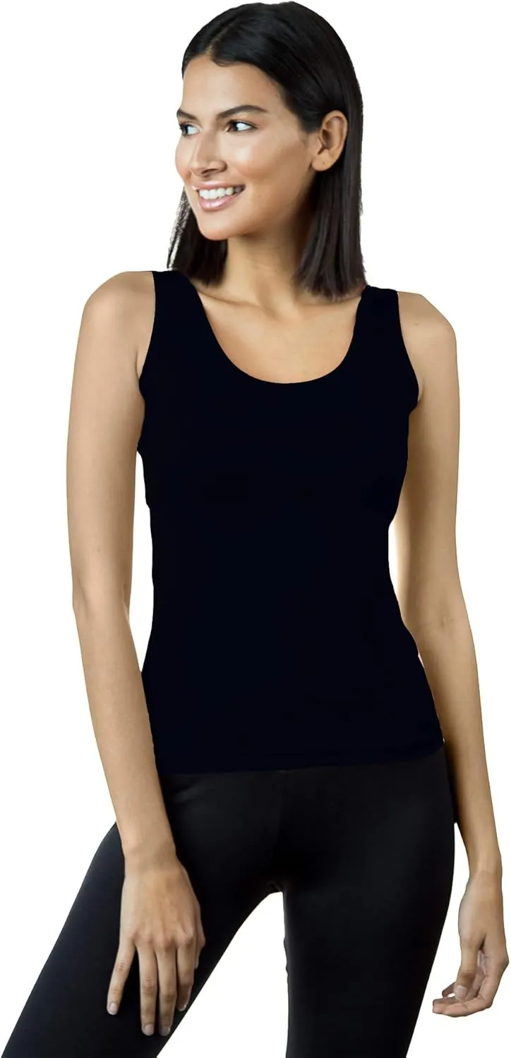 Anue Miami Womens High Scoop Neck Tank Top