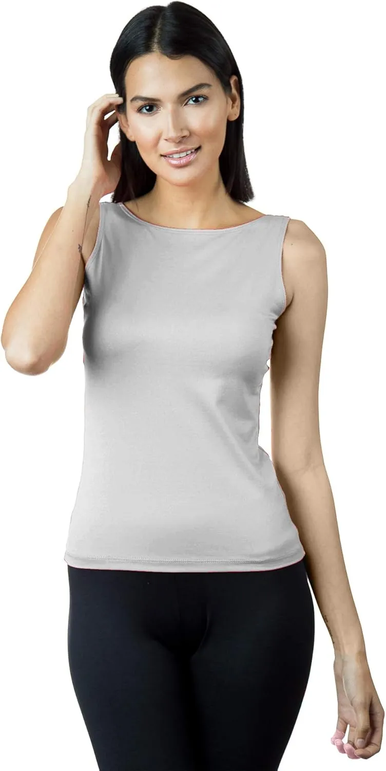 Anue Miami Womens High Scoop Neck Tank Top