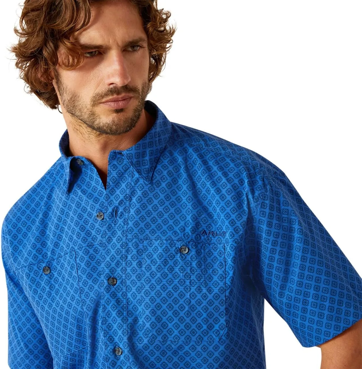 ARIAT Mens Red Mahogany Airflow Shirt