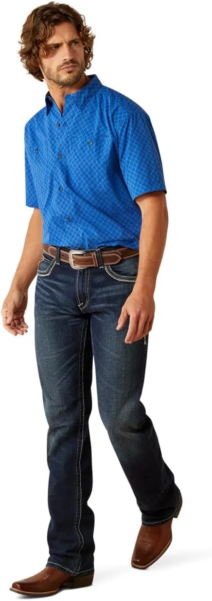 ARIAT Mens Red Mahogany Airflow Shirt
