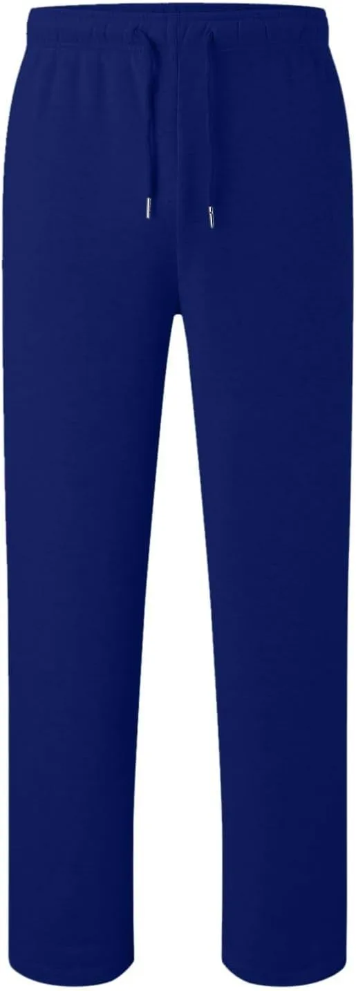 Baggy Sweatpants Men Tapered Loose Fit Trousers Drawstring Pants Elastic Waist Workout Slacks with Pockets