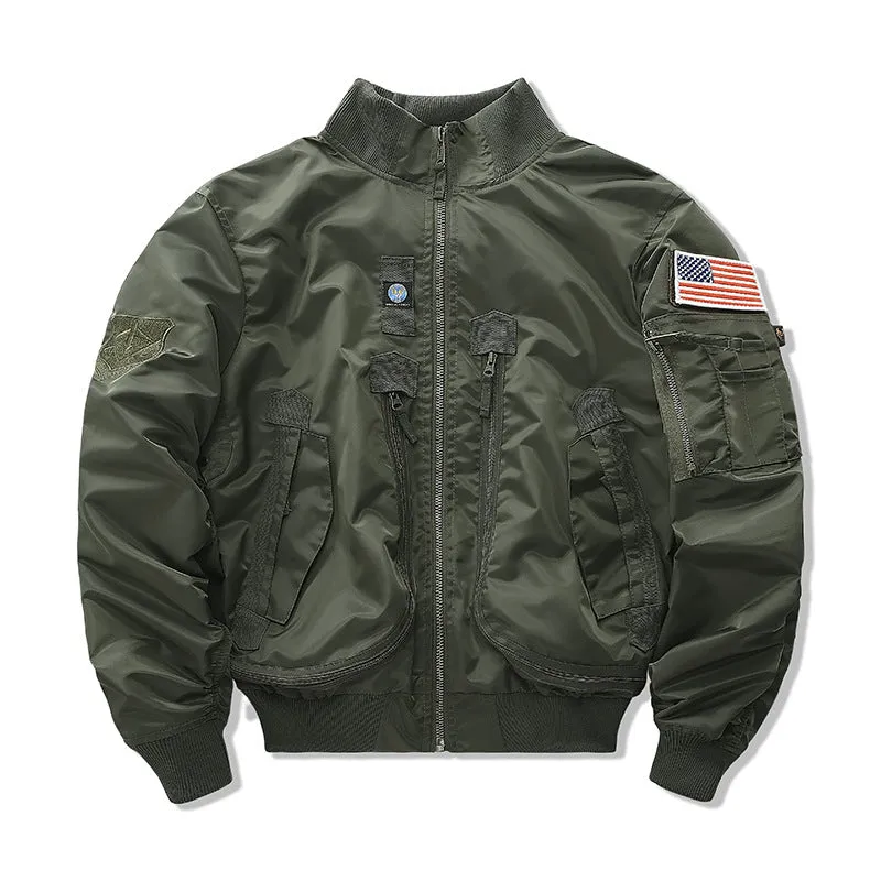 Baseball Collar Autumn&Winter Short Bomber Jacket For Men