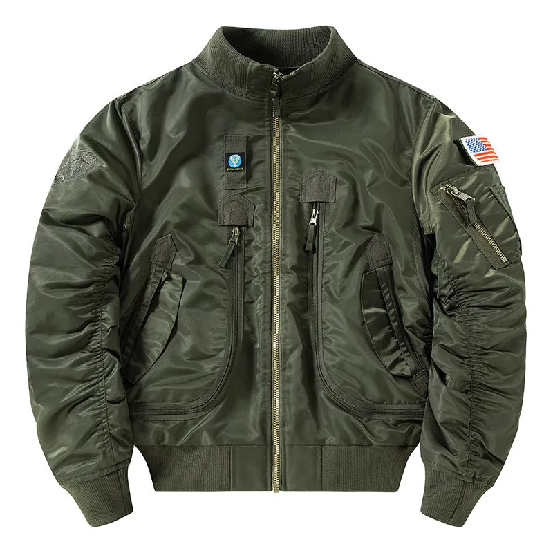 Baseball Collar Autumn&Winter Short Bomber Jacket For Men