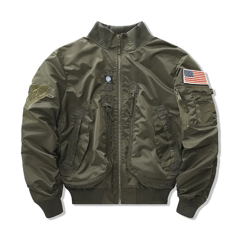 Baseball Collar Autumn&Winter Short Bomber Jacket For Men