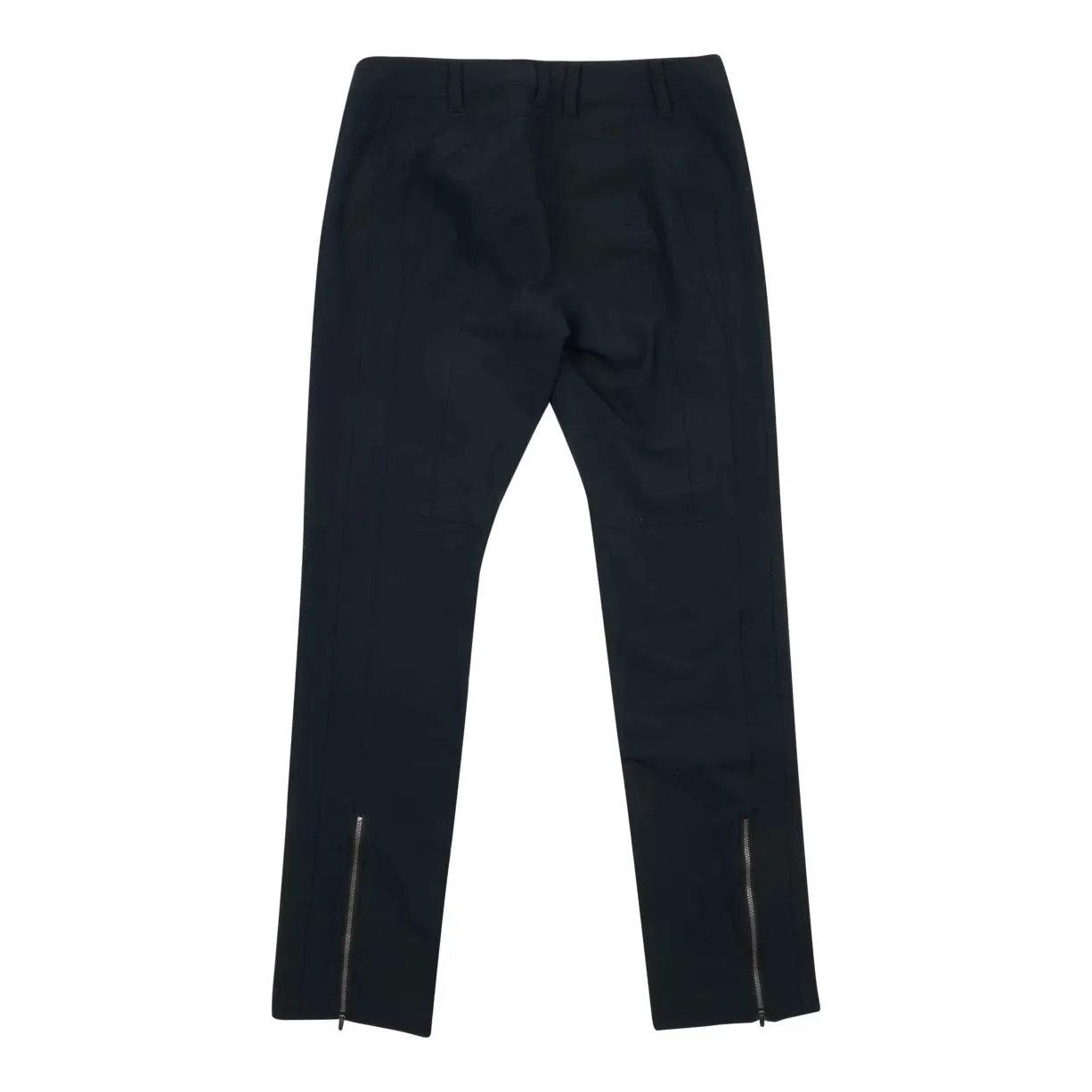 Black Stretch Zipper Pocket Pants - Women's