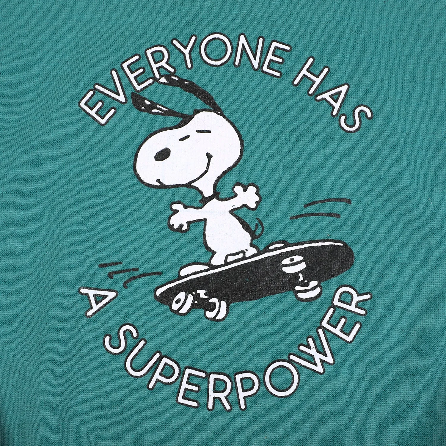 Boys Sweatshirt Skate Character Print- Neptune Green