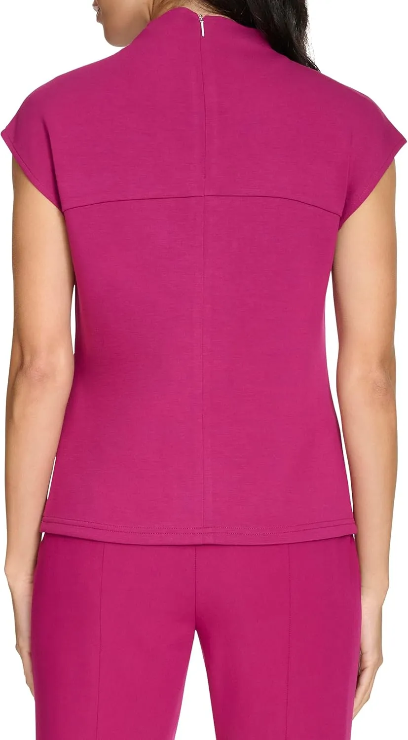Calvin Klein Women's Short Sleeve Soft Knit Top