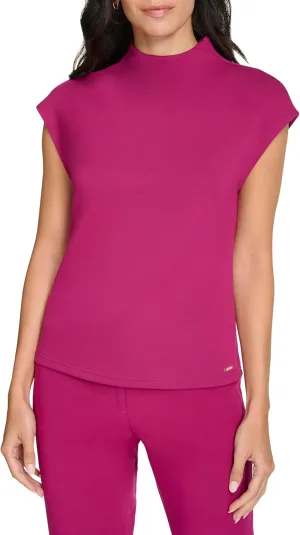 Calvin Klein Women's Short Sleeve Soft Knit Top