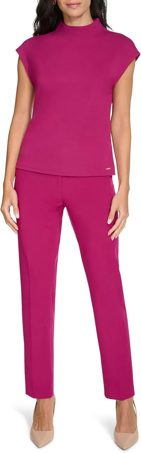 Calvin Klein Women's Short Sleeve Soft Knit Top