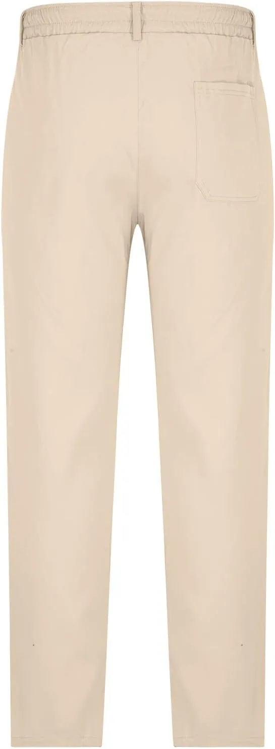 Cambkatl Mens Golf Pants Slim Fit Stretch Work Office Dress Pants Quick Dry Lightweight Casual Chinos Suit Pants with Pockets