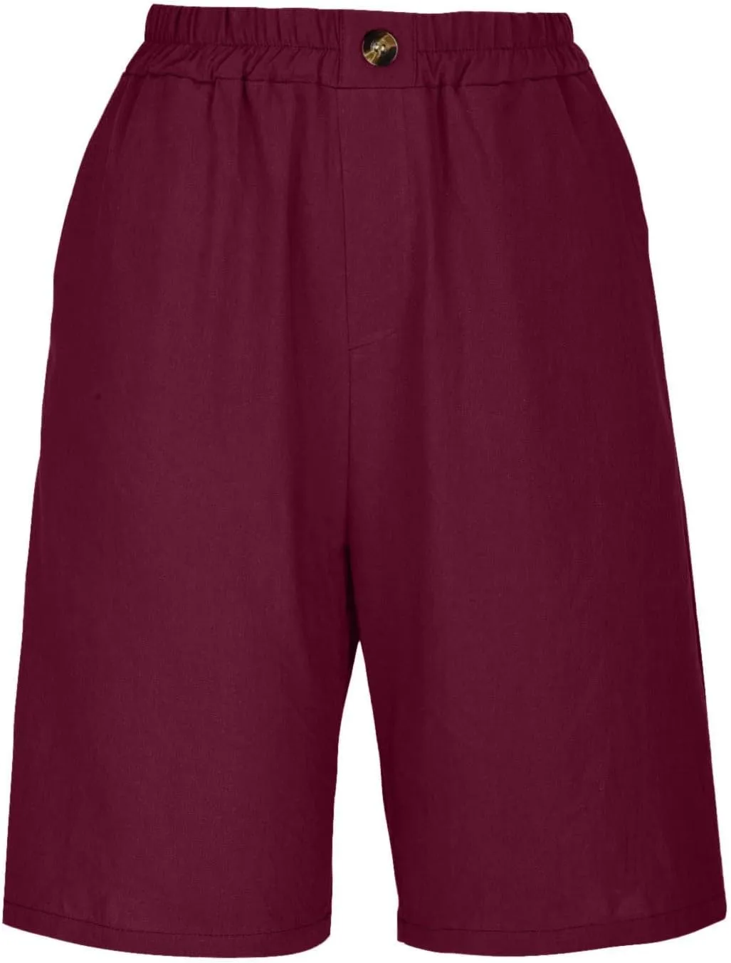 Capri Pants for Women Summer Cotton Linen Capris Wide Leg Cropped Trouser Drawstring Elastic High Waist Pants