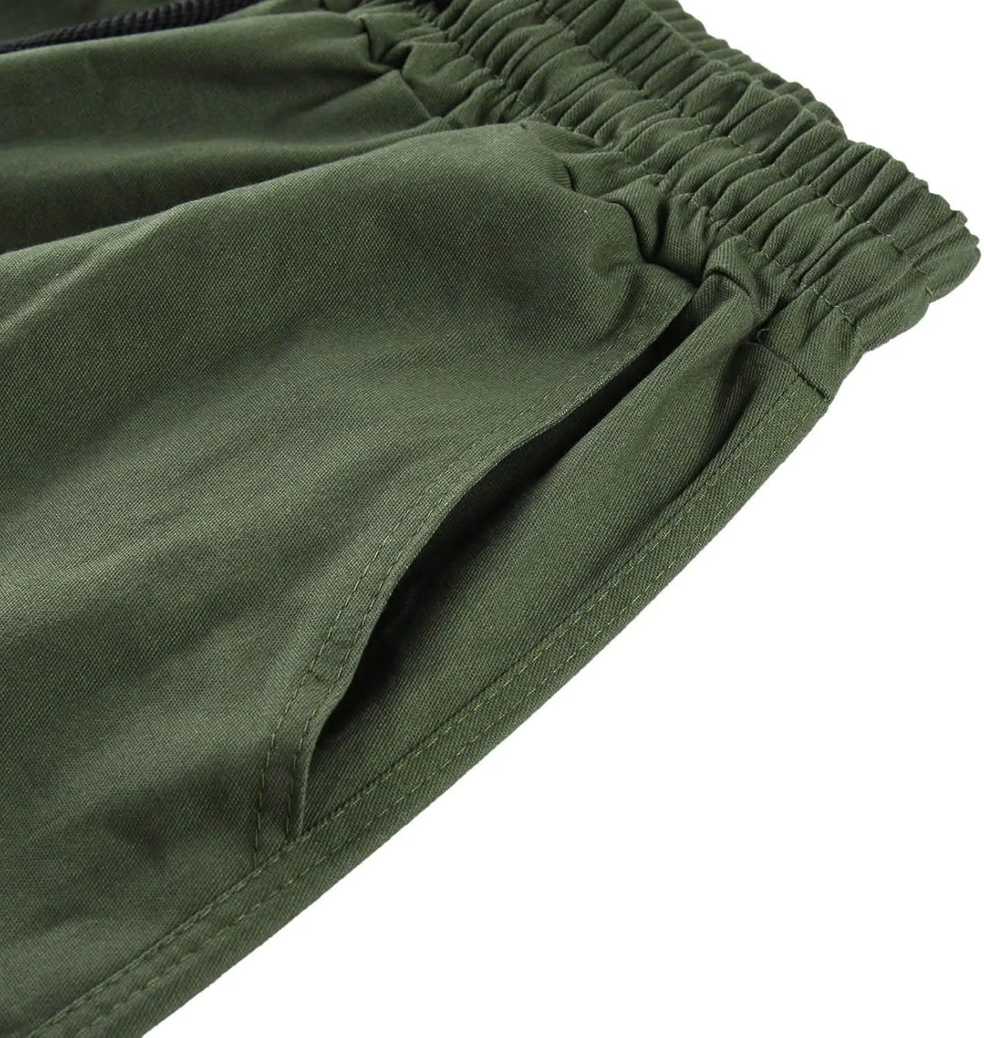 Cargo Pants for Men, Multiple Pockets Solid Pants Outdoor Straight Leg Fitness Long Pant Athletic Tactical Pants