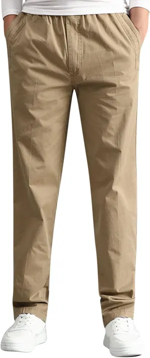 Cargo Pants for Men,Mens Pants Cargo Joggers with Pockets Fleece Sweatpants Casual Pant Chino Slim Fit Trousers