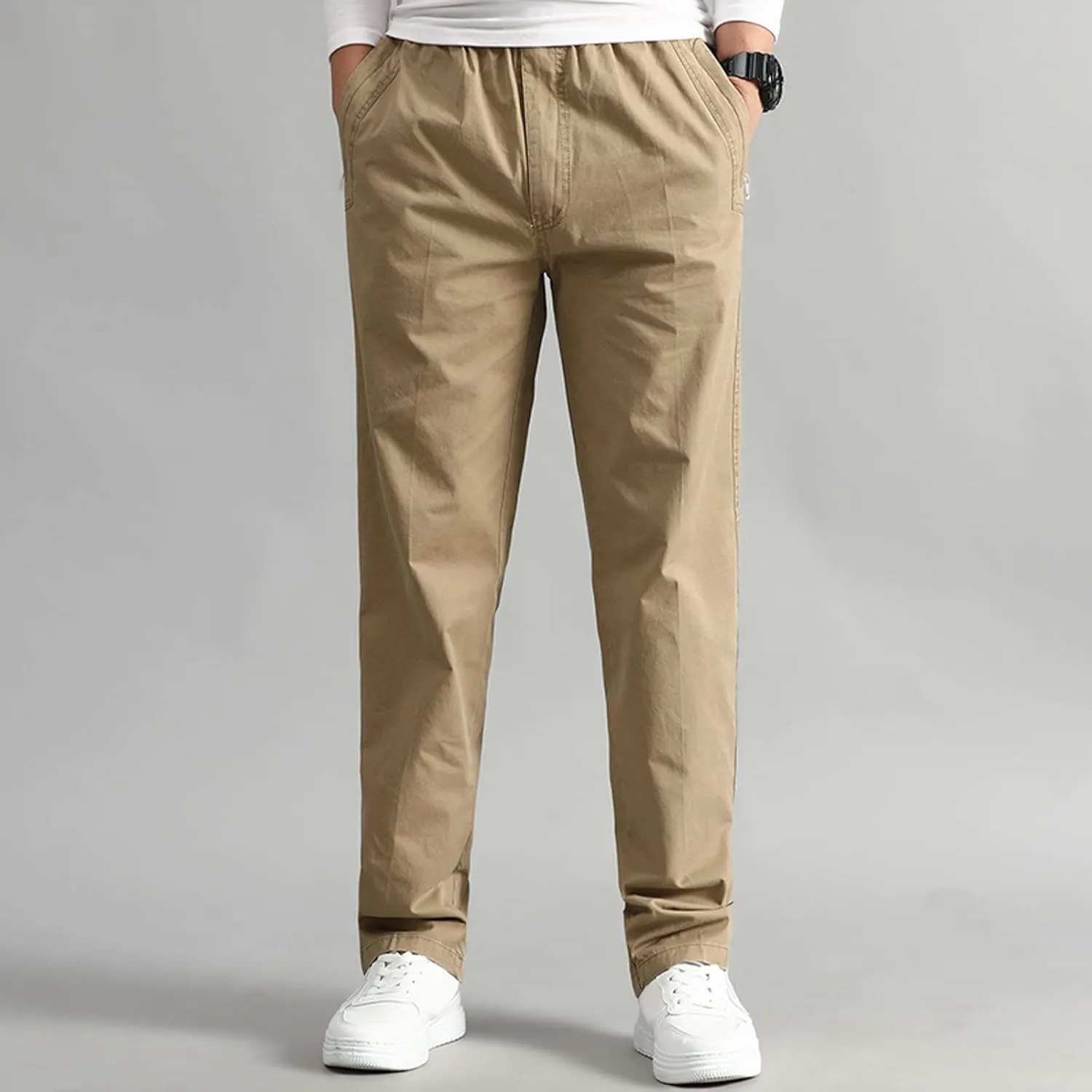 Cargo Pants for Men,Mens Pants Cargo Joggers with Pockets Fleece Sweatpants Casual Pant Chino Slim Fit Trousers
