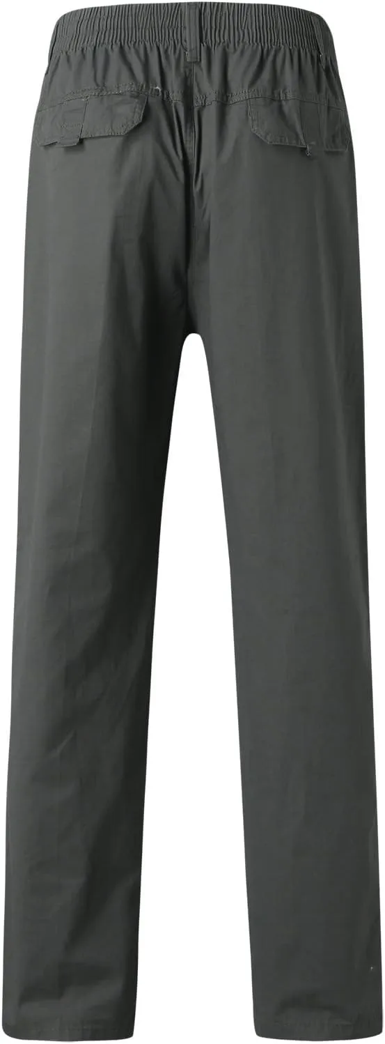 Cargo Pants for Men,Multi Pockets Slim Pants Combat Work Trousers Outdoor Casual Straight Fit Army Sweatpants