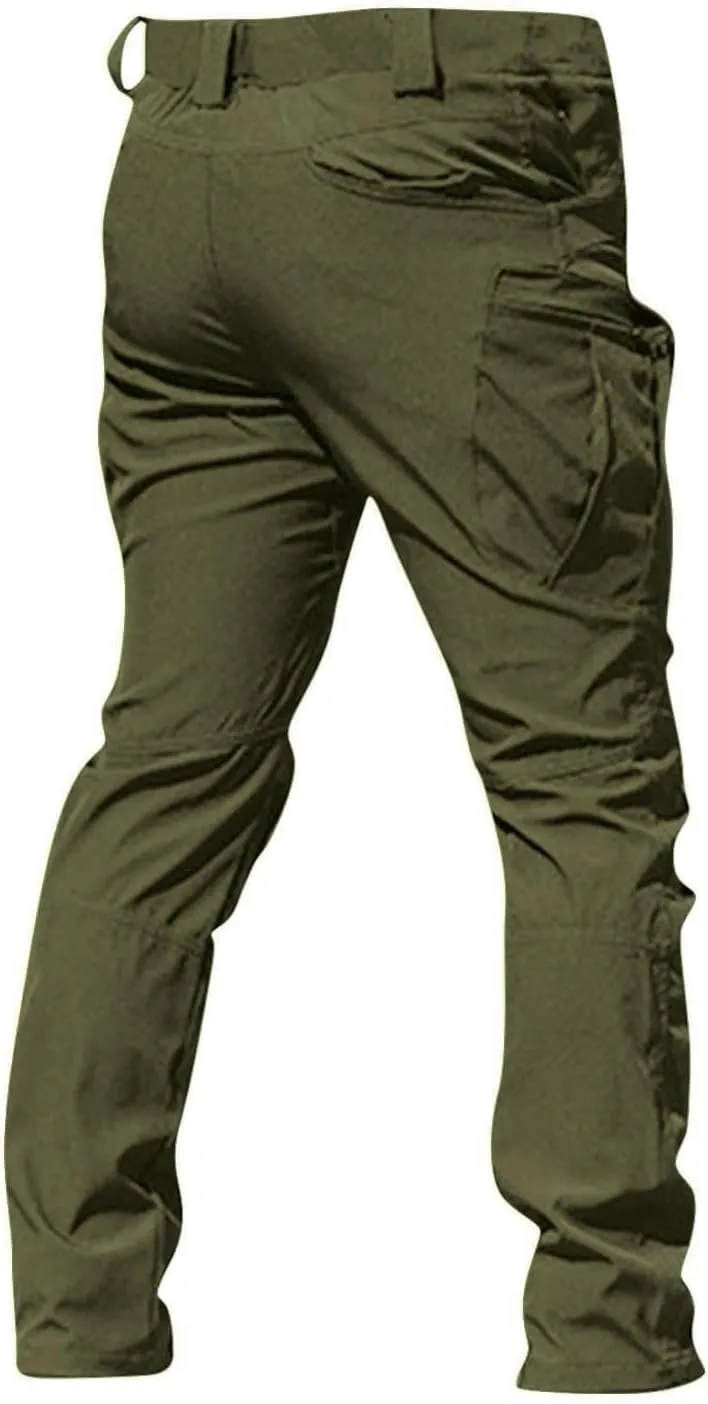 Cargo Pants Men Comfort Travel Stretch Camping Work Pants Resistant Outdoor Ripstop Lightweight Fishing Hiking Pants