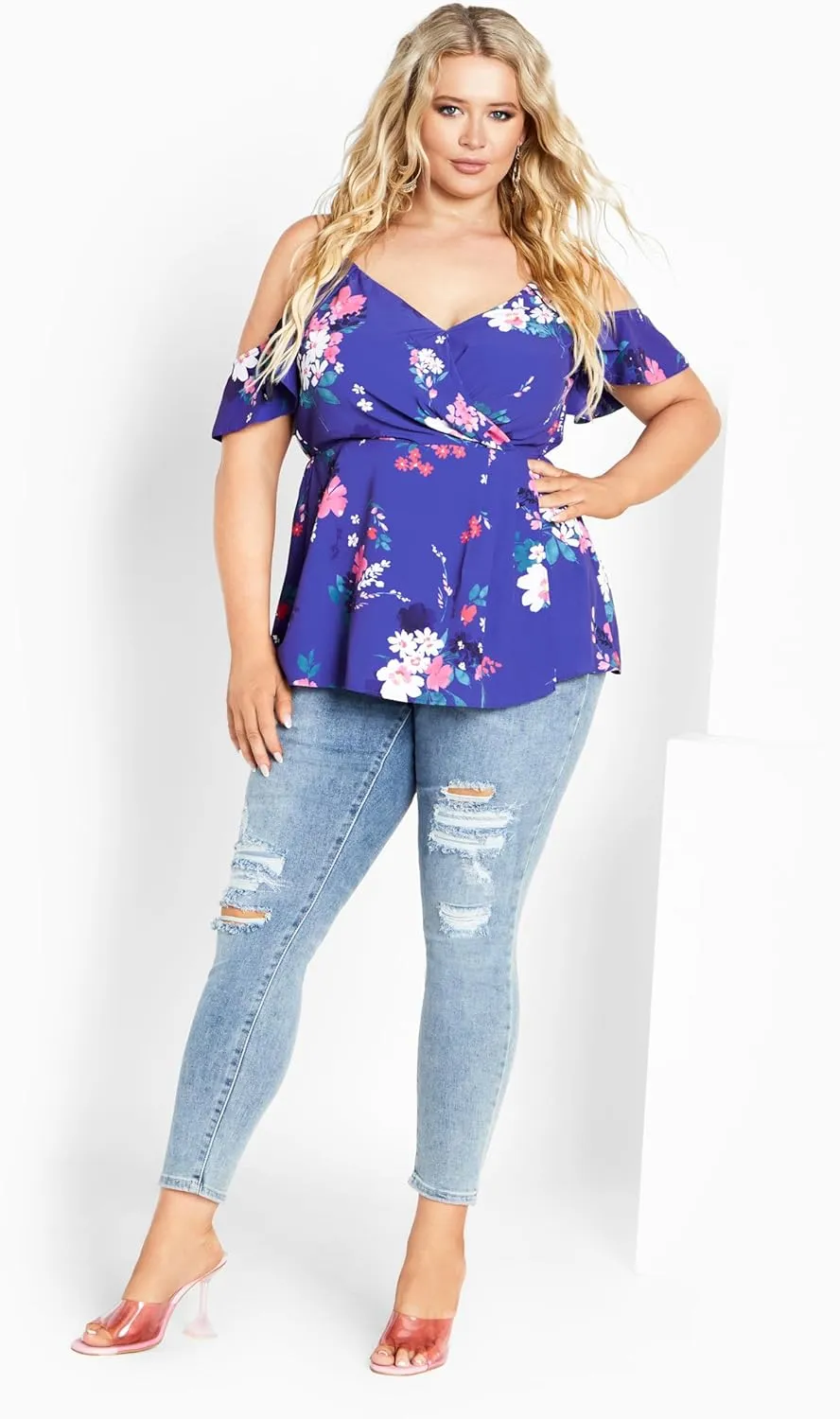 City Chic Women's Plus Size Kallie Print Top