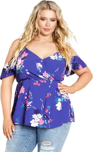 City Chic Women's Plus Size Kallie Print Top