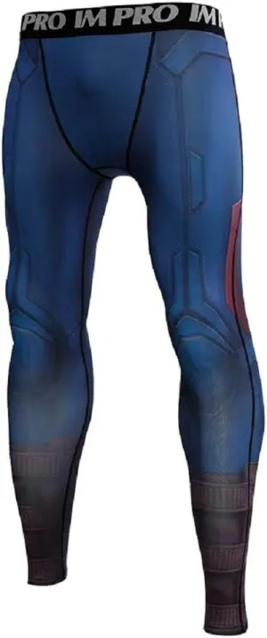 Cosfunmax Men's Super-Hero Compression Sports Fitness T-Shirt 3D Print Quick-Drying Gym Ruining Base Layer