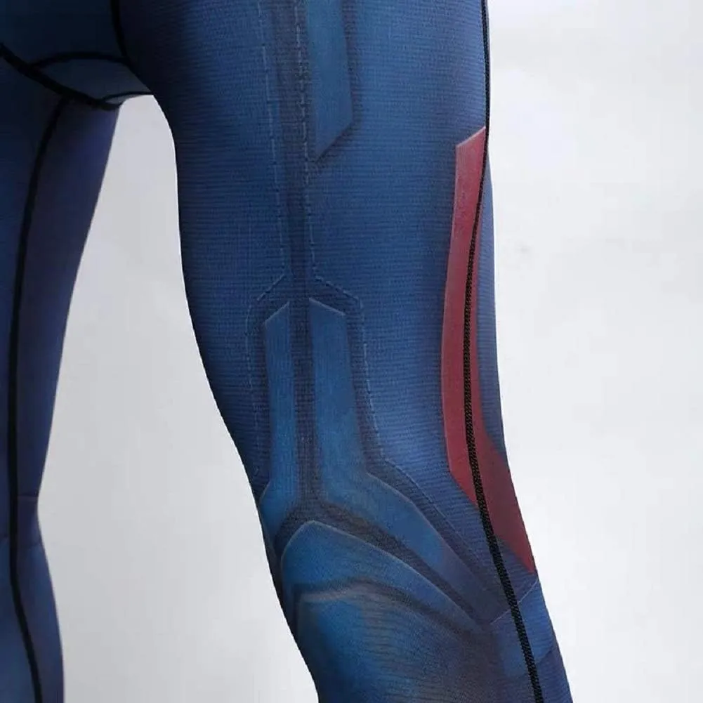 Cosfunmax Men's Super-Hero Compression Sports Fitness T-Shirt 3D Print Quick-Drying Gym Ruining Base Layer