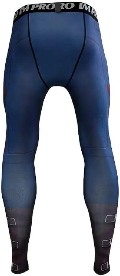 Cosfunmax Men's Super-Hero Compression Sports Fitness T-Shirt 3D Print Quick-Drying Gym Ruining Base Layer