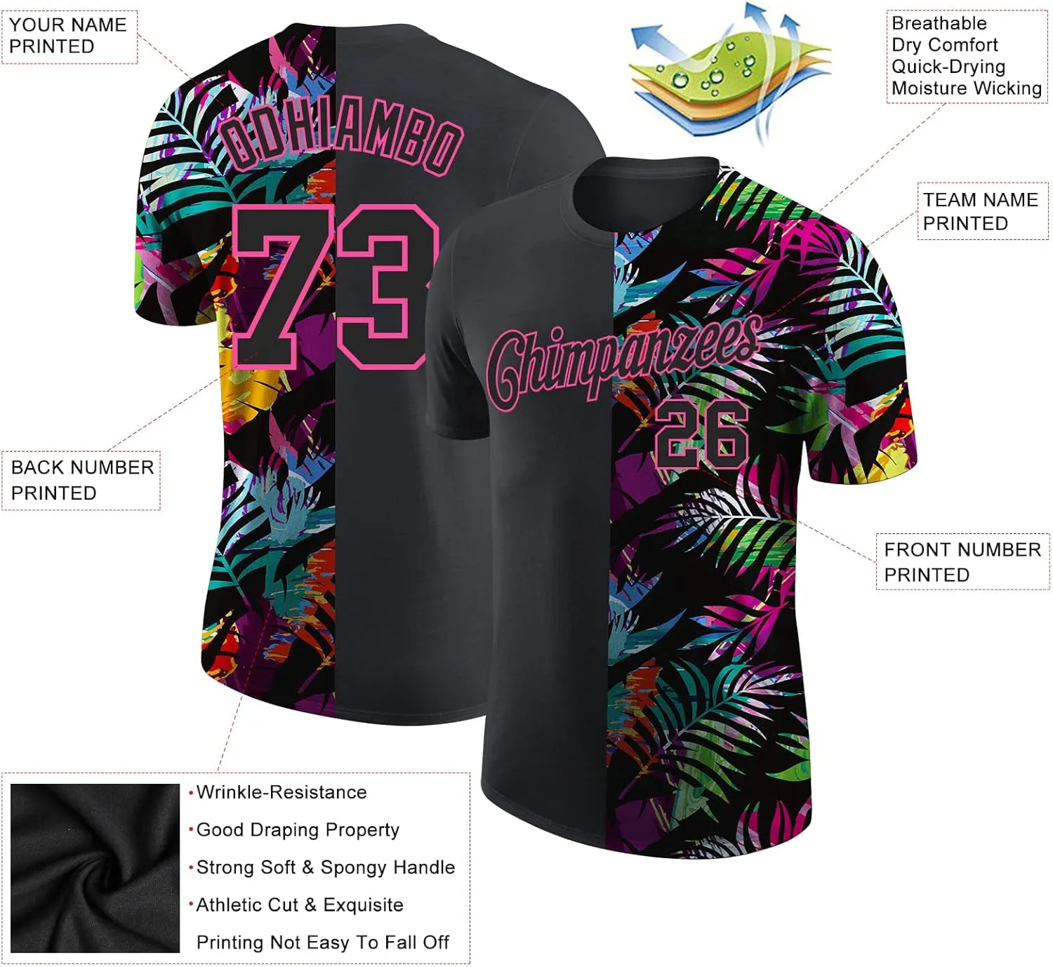 Custom Baseball T-Shirts Customize Shirts for Women Men Add Your own Shirt Personalized Message Unisex T-Shirt