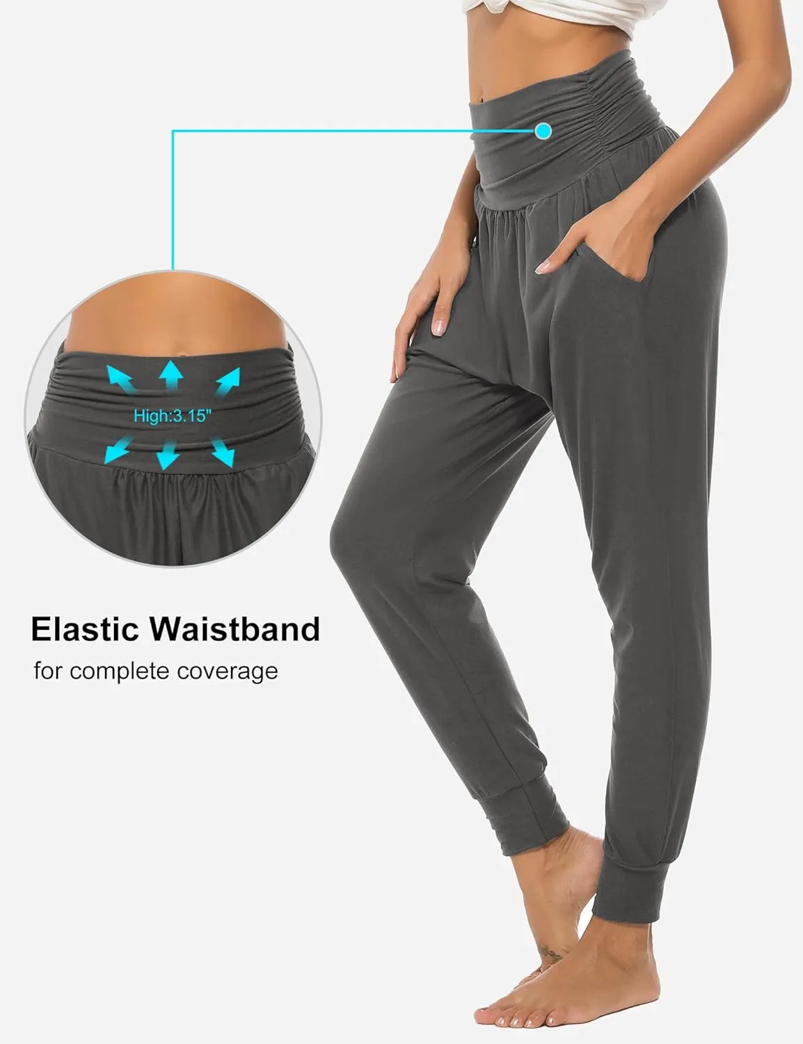 DIBAOLONG Womens Yoga Sweatpants Loose Workout Joggers Pants Comfy Lounge Pants with Pockets