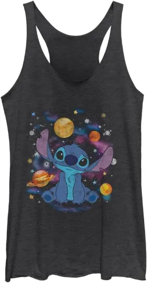 Disney Lilo Space Stitch Women's Racerback Tank Top