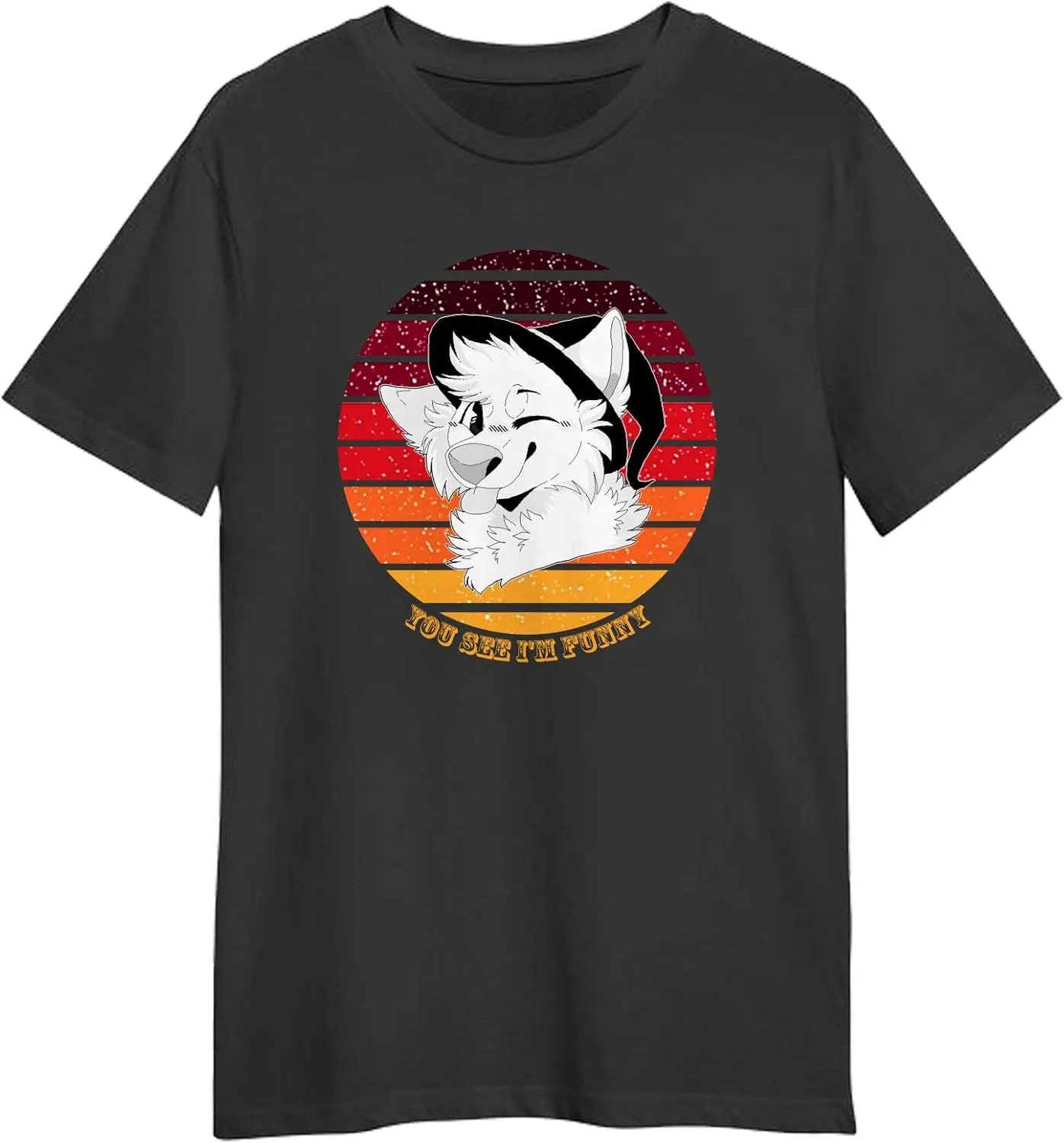 Dog You See I'm Funny Retro Sunset T-Shirt, Gift for Dog You See I'm Funny Retro Sunset T-Shirt, Funny Dog You See I'm Funny Retro Sunset T-Shirt Black