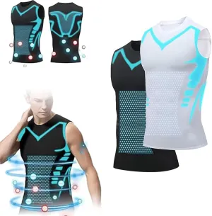 Einrich Compression Shirt Men, New Shaping Sleeveless Therapy Vest Men, Maynox Vitaboost Compression Shirt to Shape Your Body