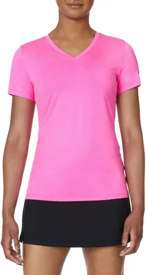 Fila Women's Essentials Short Sleeve V-Neck Top