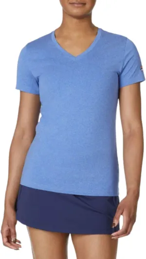 Fila Women's Essentials Short Sleeve V-Neck Top