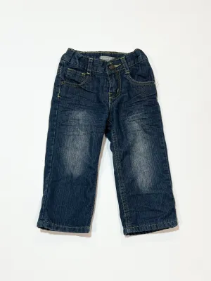Fleece-lined denim jeans - Size 1