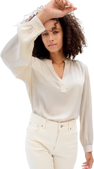 GAP Women's Long Sleeve V-Neck Top Shirt