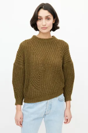Green Knit Wool Sweater