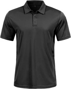 GYMELITE Men's Golf Polo Shirt Short & Long Sleeve Polo Shirts Dry Moisture Wicking Performance Outdoor Casual Collar Shirt