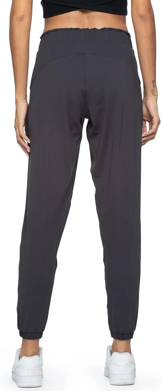 Haowind Joggers for Women with Pockets Elastic Waist Workout Sport Gym Pants Comfy Lounge Yoga Running Pants