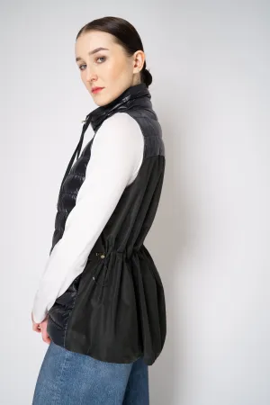Herno Padded Vest with Cinchable Waist in Black