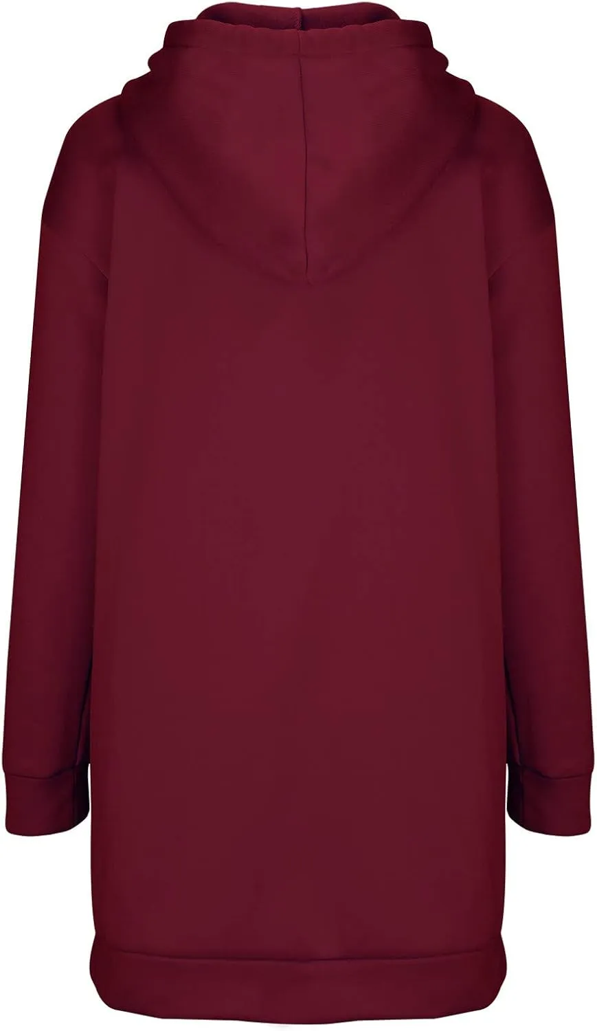 Hooded Sweatshirt Dress for Women Long Sleeve Casual Mini Dress with Pocket Oversized Solid Color Pullover Dresses
