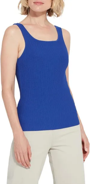 Lyss Avril Sculpting Tank Top  Ribbed Knit Tank Tops for Women and Fitted Tank Top with 4-Way Stretch