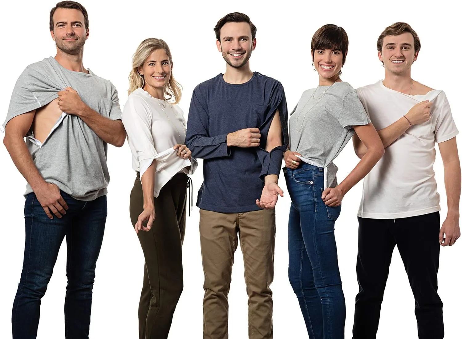 MAI Post Shoulder Surgery Shirts for Men - Tear Away Recovery Shirt, Premium Chemotherapy Clothing | Breathable & Comfortable