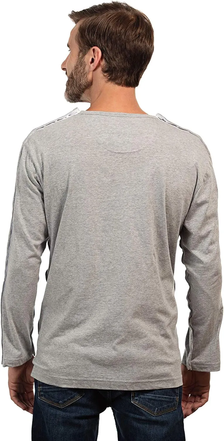 MAI Post Shoulder Surgery Shirts for Men - Tear Away Recovery Shirt, Premium Chemotherapy Clothing | Breathable & Comfortable