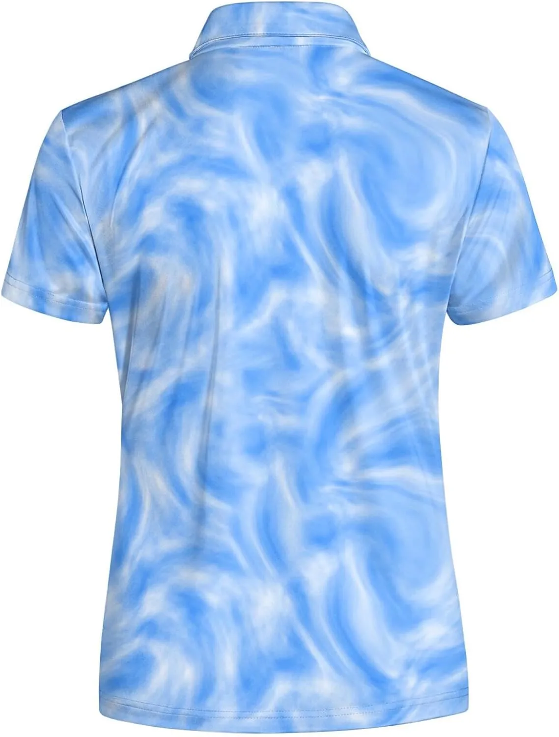 Marble Blue Womens Golf Polo Shirt
